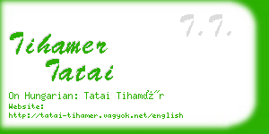 tihamer tatai business card